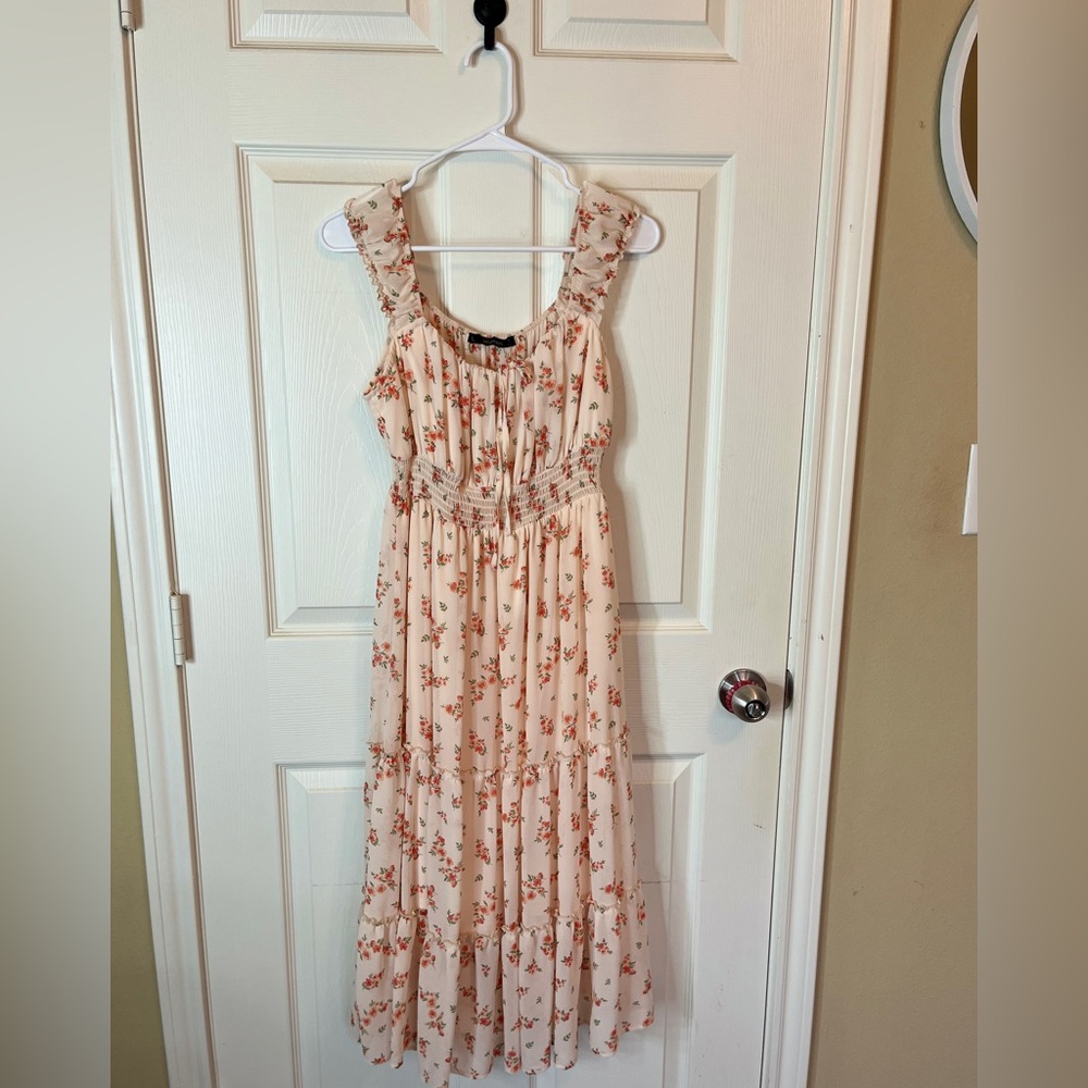 Chic Floral Print Maxi Dress